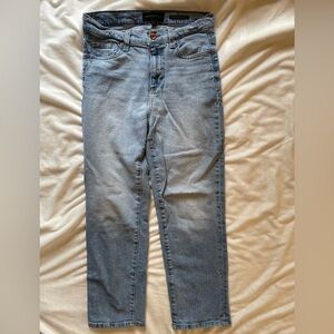 Kendall + Kylie The Icon High Rise Straight Cropped Jeans